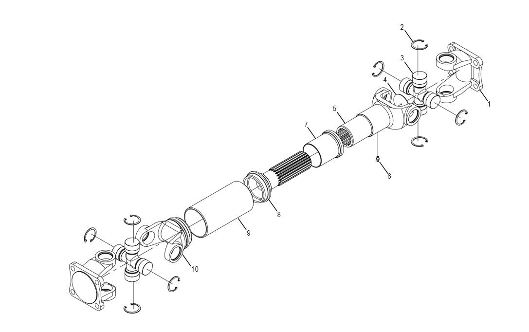 UPPER DRIVE SHAFT ASSEMBLY (17405000007)