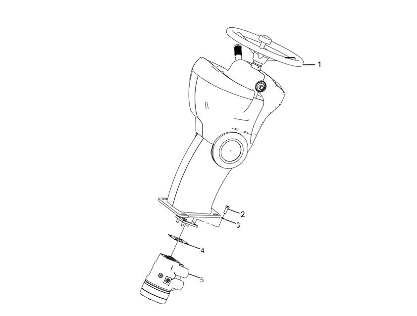 HYDRAULIC STEERING GEAR ASSEMBLY (30806000209)