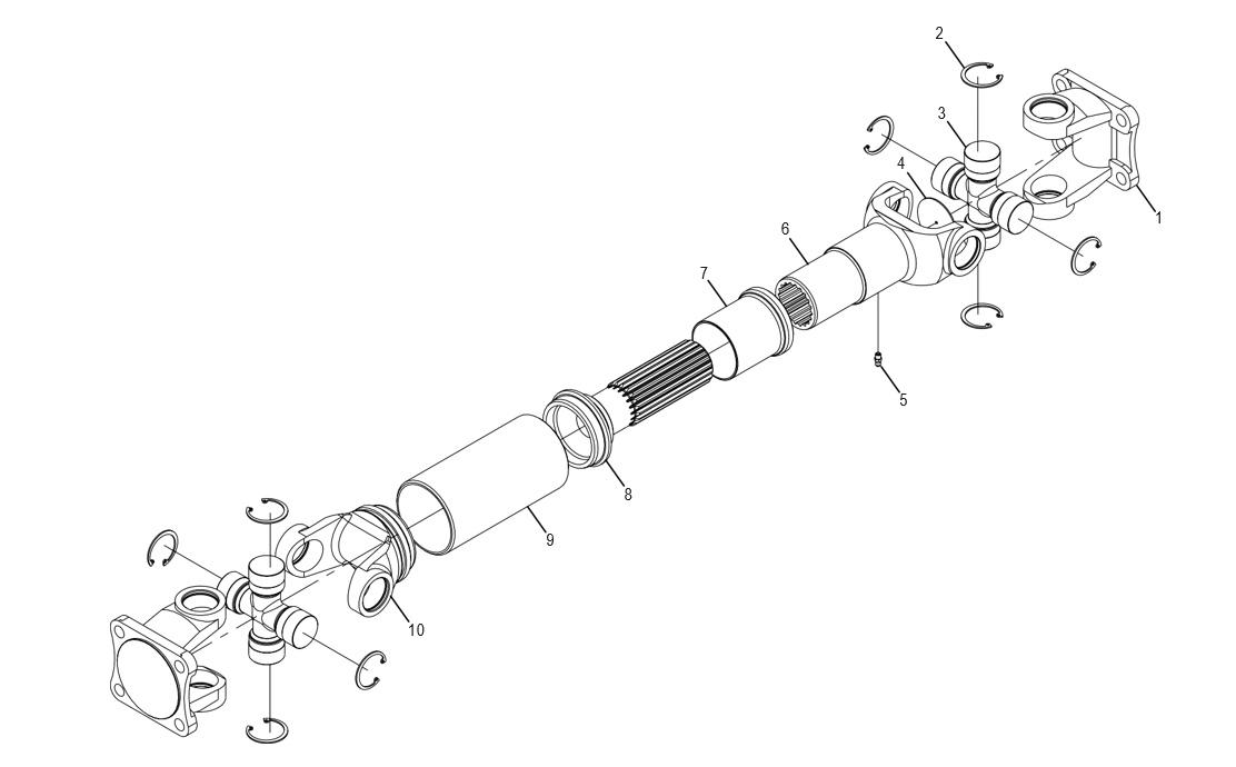 FRONT DRIVE SHAFT ASSEMBLY (17401000020)