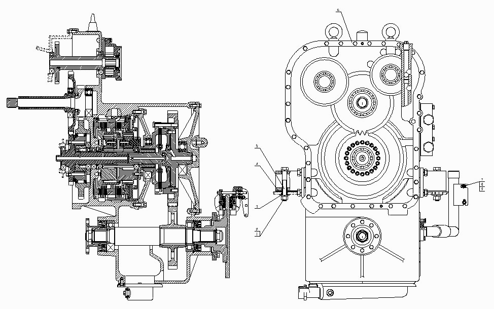Погрузчики Lonking CDM853 КПП и гидротрансформатор