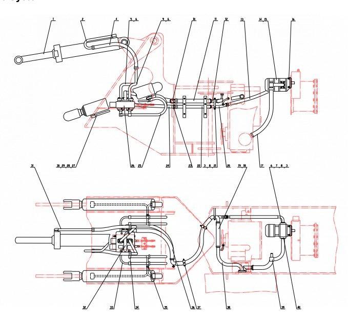 Рабочая гидравлическая система Lonking CDM833