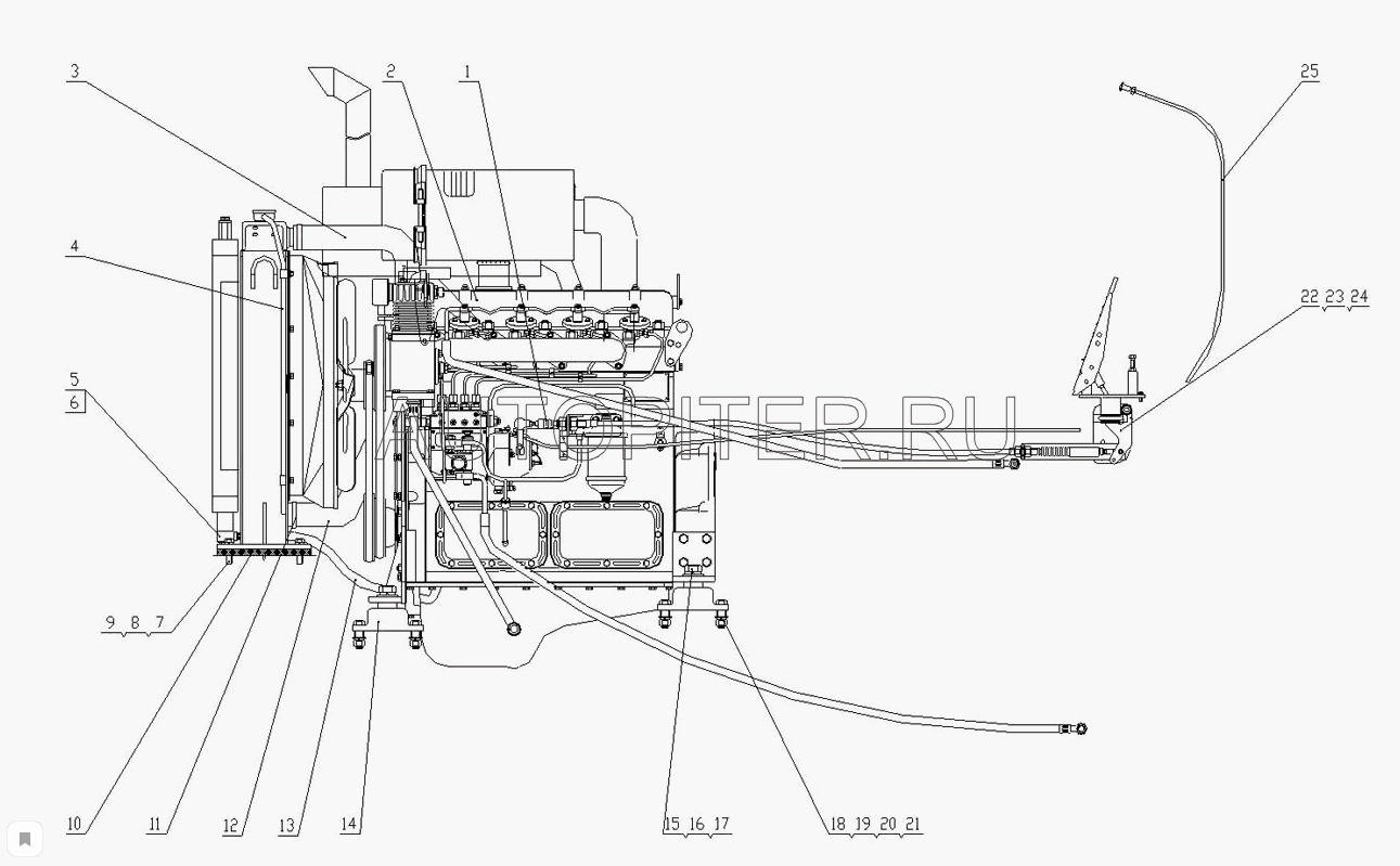 Diesel Engine System Lonking CDM 816